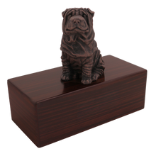 Simply Series Bronze Shar Pei, Sitting Figurine Pet Cremation Urn - Funeral.com, Inc.