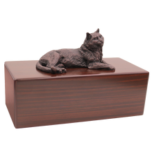 Simply Series Bronze Tabby, Lying Down Figurine Pet Cremation Urn - Funeral.com, Inc.