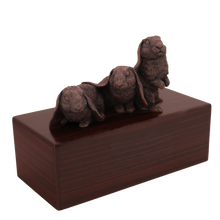Simply Series Bronze Three Rabbits, Side By Side Figurine Pet Cremation Urn - Funeral.com, Inc.