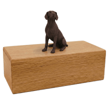 Simply Series Bronze Weimaraner, Sitting Figurine Pet Cremation Urn - Funeral.com, Inc.