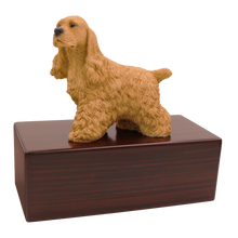 Simply Series Buff Cocker Spaniel, Standing Figurine Pet Cremation Urn - Funeral.com, Inc.