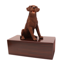 Simply Series Chocolate Labrador, Sitting Figurine Pet Cremation Urn - Funeral.com, Inc.