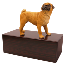 Simply Series Fawn Pug, Standing Figurine Pet Cremation Urn - Funeral.com, Inc.