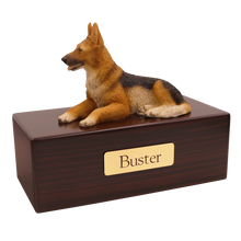 Simply Series German Shepherd, Lying Down Figurine Pet Cremation Urn - Funeral.com, Inc.
