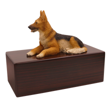 Simply Series German Shepherd, Lying Down Figurine Pet Cremation Urn - Funeral.com, Inc.