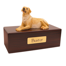 Simply Series Golden Labrador, Lying Down Figurine Pet Cremation Urn - Funeral.com, Inc.