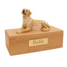 Simply Series Golden Labrador, Lying Down Figurine Pet Cremation Urn - Funeral.com, Inc.