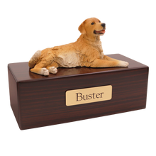 Simply Series Golden Retriever, Lying Down Figurine Pet Cremation Urn - Funeral.com, Inc.