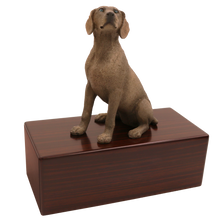 Simply Series Gray Weimaraner, Sitting Figurine Pet Cremation Urn - Funeral.com, Inc.