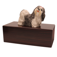 Simply Series Gray & White Shih Tzu, Standing Figurine Pet Cremation Urn - Funeral.com, Inc.