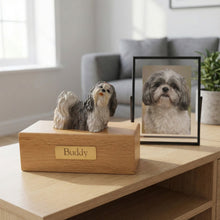 Simply Series Gray & White Shih Tzu, Standing Figurine Pet Cremation Urn - Funeral.com, Inc.