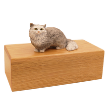 Simply Series Grey Angora, Sitting Figurine Pet Cremation Urn - Funeral.com, Inc.