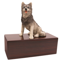 Simply Series Husky, Sitting Figurine Pet Cremation Urn  - Funeral.com, Inc.