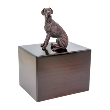 Simply Series Jumbo Bronze Great Dane with Ears Down, Sitting Figurine Pet Cremation Urn - Funeral.com, Inc.