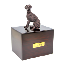 Simply Series Jumbo Bronze Great Dane with Ears Down, Sitting Figurine Pet Cremation Urn - Funeral.com, Inc.