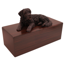 Simply Series Jumbo Bronze Saint Bernard, Lying Down Figurine Pet Cremation Urn - Funeral.com, Inc.