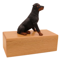 Simply Series Rottweiler, Sitting Figurine Pet Cremation Urn - Funeral.com, Inc.