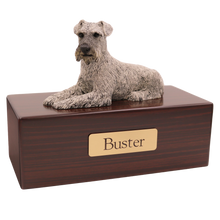 Simply Series Silver Schnauzer, Ears Down Figurine Pet Cremation Urn - Funeral.com, Inc.
