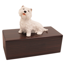 Simply Series Westie, Lying Down Figurine Pet Cremation Urn - Funeral.com, Inc.