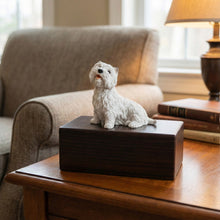 Simply Series Westie, Lying Down Figurine Pet Cremation Urn - Funeral.com, Inc.
