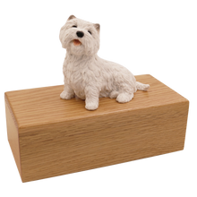 Simply Series Westie, Lying Down Figurine Pet Cremation Urn - Funeral.com, Inc.