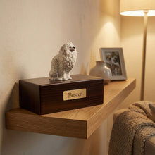 Simply Series White Pomeranian, Sitting Figurine Pet Cremation Urn - Funeral.com, Inc.