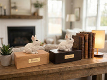 Simply Series White Rabbit, Sitting Figurine Pet Cremation Urn - Funeral.com, Inc.