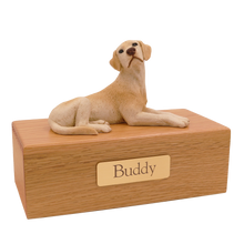 Simply Series Yellow Labrador, Lying Down Figurine Pet Cremation Urn - Funeral.com, Inc.