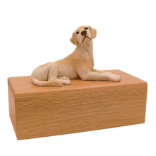 Simply Series Yellow Labrador, Lying Down Figurine Pet Cremation Urn - Funeral.com, Inc.