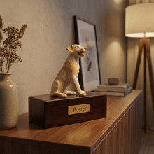 Simply Series Yellow Labrador, Sitting Figurine Pet Cremation Urn - Funeral.com, Inc.