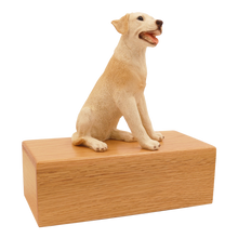 Simply Series Yellow Labrador, Sitting Figurine Pet Cremation Urn - Funeral.com, Inc.