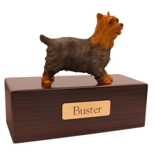 Simply Series Yorkshire Terrier with Tongue Out, Standing Figurine Pet Cremation Urn - Funeral.com, Inc.