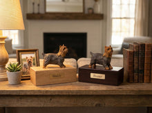 Simply Series Yorkshire Terrier with Tongue Out, Standing Figurine Pet Cremation Urn - Funeral.com, Inc.