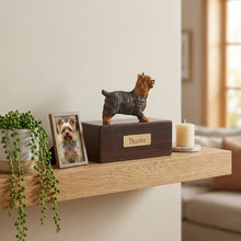 Simply Series Yorkshire Terrier with Tongue Out, Standing Figurine Pet Cremation Urn - Funeral.com, Inc.