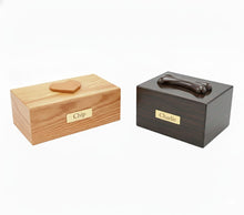 Simply Walnut & Simply Oak Jumbo Pet Cremation Urn with Adornment - Funeral.com, Inc.