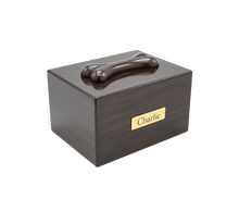 Simply Walnut & Simply Oak Jumbo Pet Cremation Urn with Adornment - Funeral.com, Inc.