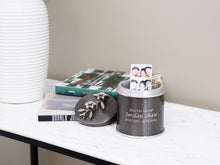 Slate and Pewter Stainless Steel Small Cremation Urn with Lily Design - Funeral.com, Inc.