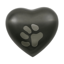 Slate Heart Paw Print Pet Keepsake Urn - Funeral.com, Inc.
