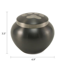 Slate Paw Print Medium Pet Cremation Urn - Funeral.com, Inc.