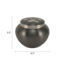 Slate Paw Print Small Pet Cremation Urn - Funeral.com, Inc.