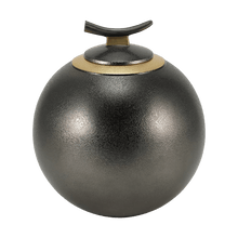 Slate Sphere Golden Accent Adult Cremation Urn - Funeral.com, Inc.