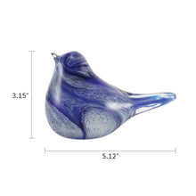 Songbird Azure Glass Keepsake Urn - Funeral.com, Inc.