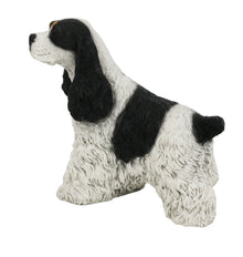 Spotted Cocker Spaniel, Sitting Figurine Pet Cremation Urn - Funeral.com, Inc.