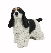 Spotted Cocker Spaniel, Sitting Figurine Pet Cremation Urn - Funeral.com, Inc.