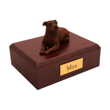 Staffordshire Terrier, Lying Down Figurine Pet Cremation Urn - Funeral.com, Inc.