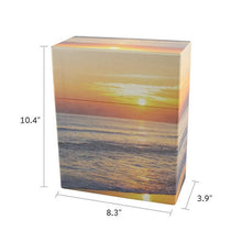 Sunset Hardboard Beach Scene Adult Cremation Urn - Funeral.com, Inc.