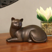 Tabby Slumber Cat Medium Pet Cremation Urn - Funeral.com, Inc.