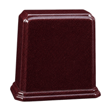 Tablet Cultured Granite Cremation Urn for Ashes - Burgundy