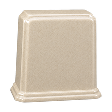 Tablet Cultured Granite Cremation Urn for Ashes - Cream
