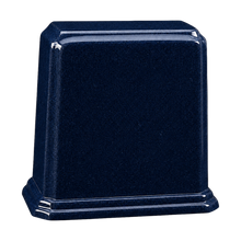 Tablet Cultured Granite Cremation Urn for Ashes - Sapphire Blue